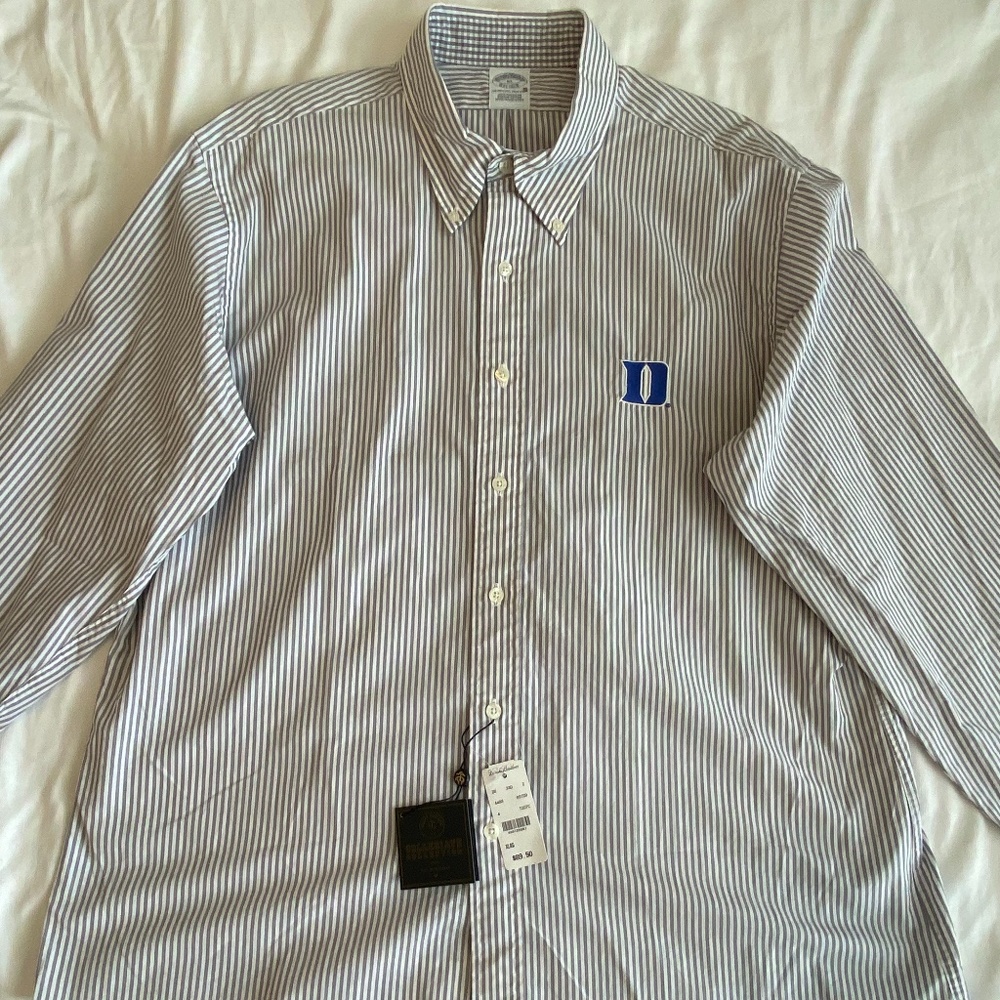 Brooks Brother embroidered Duke button down